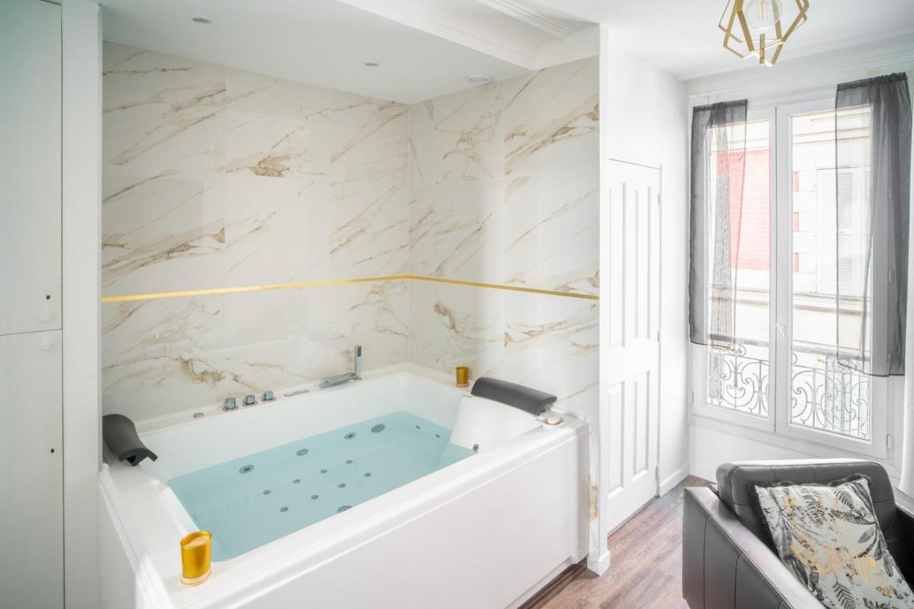 Suite L'Eclipse Paris, Logement Avec Jacuzzi, A 10 Minutes Des Champs Elysees Levallois-Perret Eksteriør billede